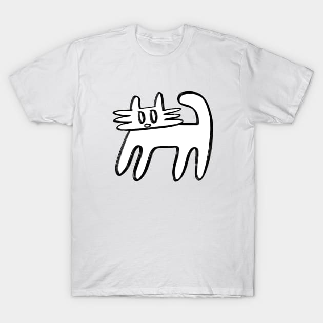 cat T-Shirt by Angel Rivas